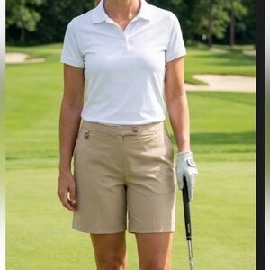 Liz golf Classic Tan Women's  Shorts size 14 NWT